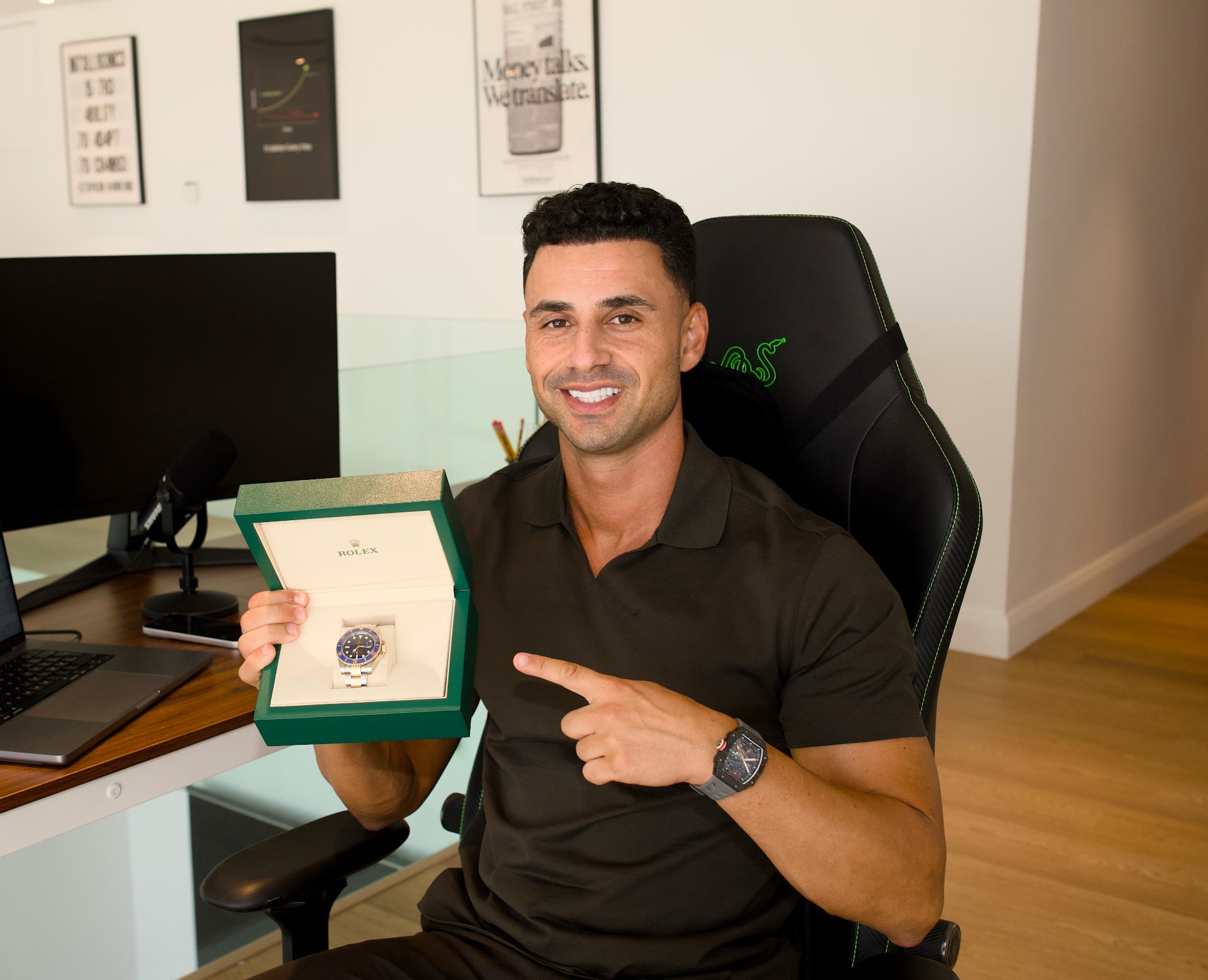 Omar celebrating results from Prime AI Algo